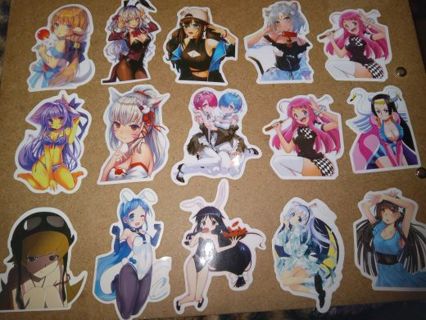 Anime 15 nice vinyl lab top stickers no refunds regular mail high quality win 2 or more get bonus