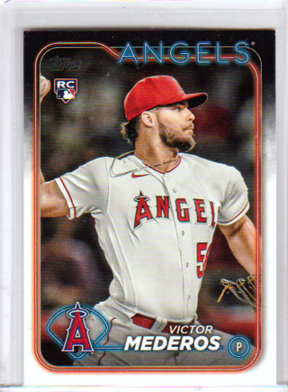 Victor Nederos, 2024 Topps ROOKIE Card #270, Califoria Angels, (L3)
