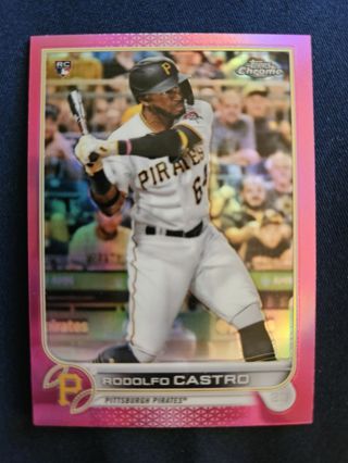 2022 Topps Chrome Rookie Pink Refractor Rodolfo Castro