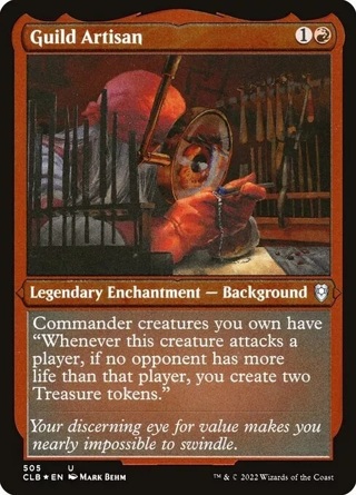 Guild Artisan - Foil Etched NM Eng MTG - Commander Legends Baldur's Gate