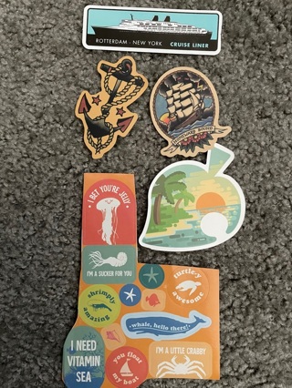 Several Random Nautical Stickers Lot!! FreeShipping !!