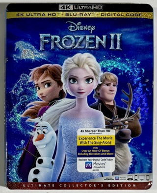 Disney Frozen II Ultimate Collector's Edition 4K Ultra HD + Blu-ray with Case / Artwork - Mint Discs