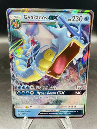 Pokemon Gyarados GX SM212 Hidden Fates Holo Black Star Rare Promo NM