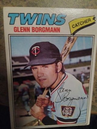 1977 TOPPS GLENN BORGMANN MINNESOTA TWINS BASEBALL CARD# 87