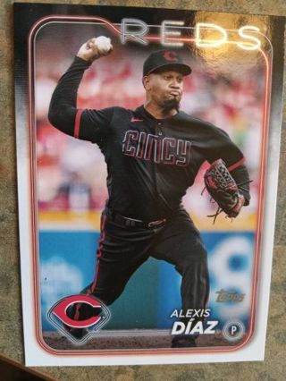 2024 TOPPS ALEXIS DIAZ CINCINNATI REDS BASEBALL CARD# 297