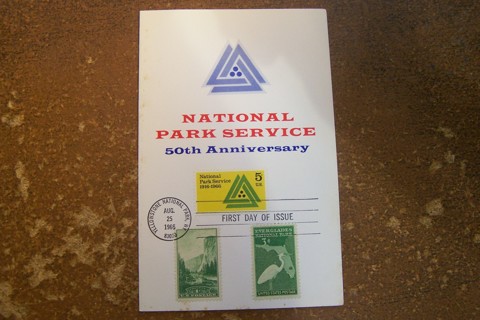 1966 National Parks Service 50th Anniversary Commemorative Stamp Booklet - First Day Issue