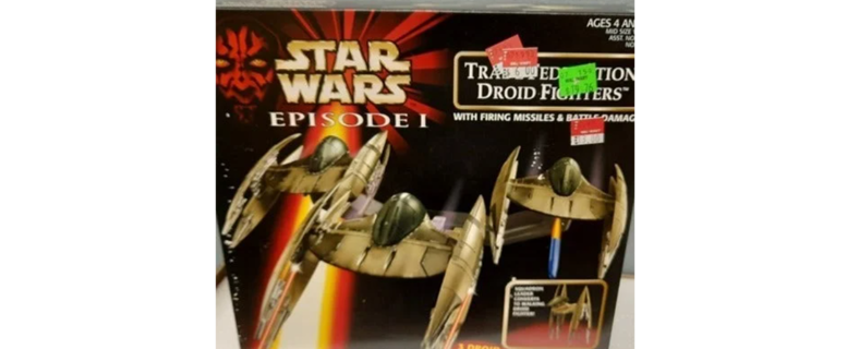 New STAR WARS Trade DROID Fighter Toy Vintage , Never Opened Collectible