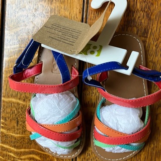 Multi color girls sandals