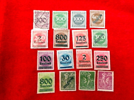  16 -All Different Germany Stamps # 2. 