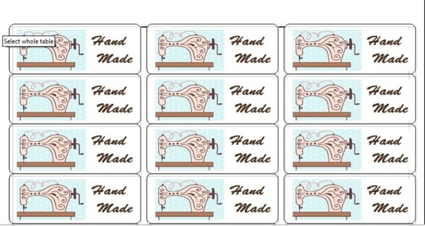 HAND MADE - LABELS - CHOOSE 1 pic -- (90) LABELS - FREE SHPG :D