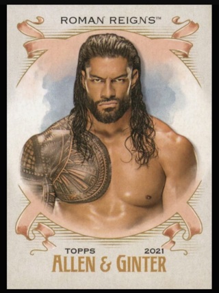 2021 WWE Heritage - Roman Reigns Allen & Ginter Insert AG-18