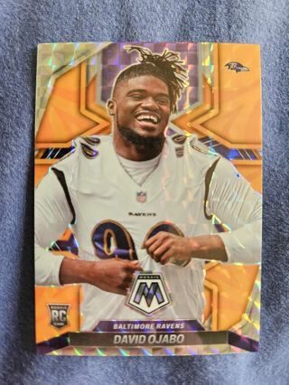 2022 Panini Mosaic Reactive Orange Rookie David Ojabo