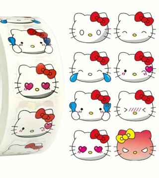 ↗️⭕NEW⭕(8) 1/2" HELLO KITTY STICKERS!!⭕(SET 3 of 5)