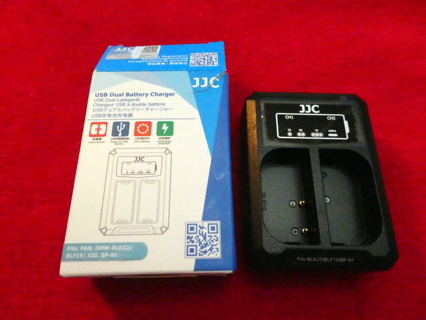 NEW - JJC USB Dual Slot Charger ( see description for camera info)