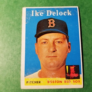 1958 - TOPPS BASEBALL CARD NO. 328 - IKE DELOCK  - RED SOX