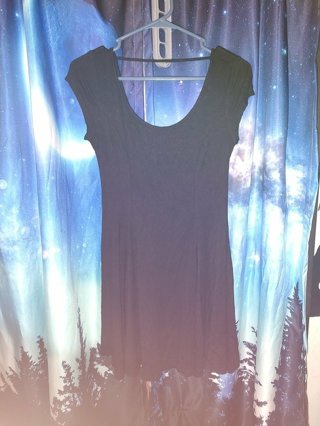 Aiden Y Black Skater Dress / Juniors Size Large