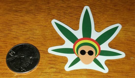 Bob Marley/Rasta/Reggae Sticker (#43)