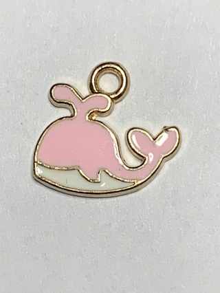 WHALE CHARM~#1~PINK~1 CHARM ONLY~FREE SHIPPING!