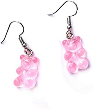 Pink Fruit Bear Earrings