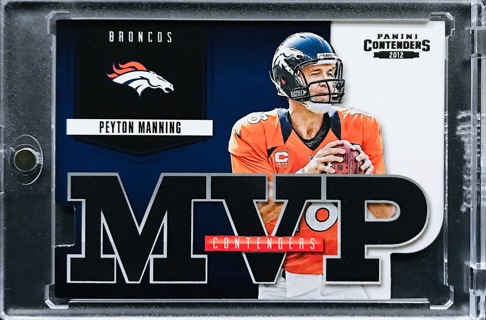 Peyton Manning - 2012 Panini Contenders MVP Contenders #5 - Denver Broncos [AA222]