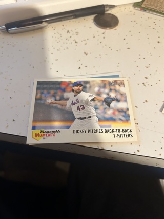 2013 heritage memorable moments R.A. Dickey