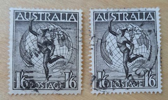 Australia airmail pair C6,C7