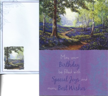 Brand New Never Been Used Birthday Greeting Card With Matching Envelope