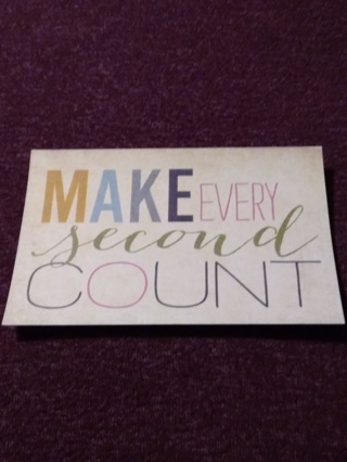 Everyday Eccentric Pocket Card - MAKE EVERY second COUNT