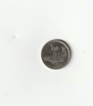 1996 Iceland 1 Krona Coin