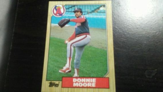 1987 TOPPS DONNIE MOORE CALIFORNIA ANGELS BASEBALL CARD# 115