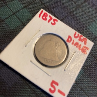 Seated Liberty Dime 1875