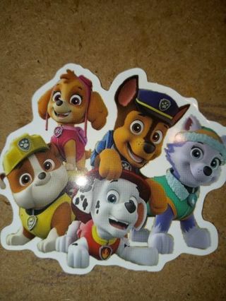 Paw patrol Cool new big vinyl laptop sticker no refunds regular mail my favorite