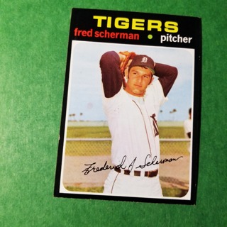1971 Topps Vintage Baseball Card # 316 - FRED SCHERMAN - TIGERS - NRMT/MT