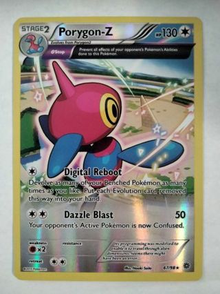 Porygon-z 67/98 rare holo pokemon