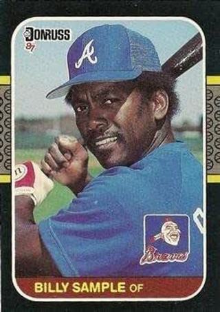 Billy Sample 1987 Donruss Atlanta Braves