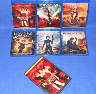 THE RESIDENT EVIL BLU RAY COLLECTION