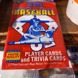 1988 score unopened pack of baseball cards 