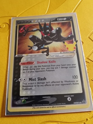 Greninja Star Pokemon Card 