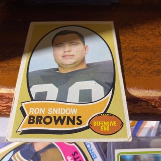 1970 topps ron snidow football card 