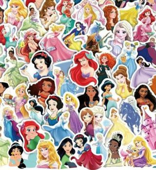 10 Random Disney Princess Stickers