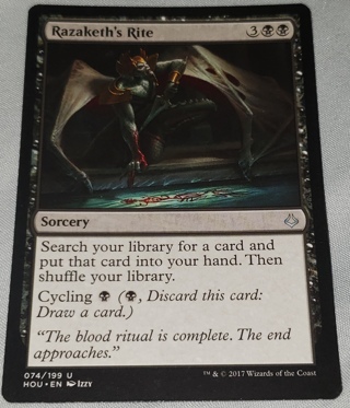 MTG ✨ Razaketh's Rite - (U) 074/199 Hour of Devastation (HOU) ✨ Magic the Gathering (2017)