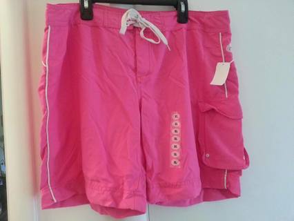 WOMENS TIE - XL - PINK SHORTS - NEW! - FREE SHPG