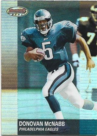 2001 BOWMANS BEST DONOVAN McNABB REFRACTOR CARD