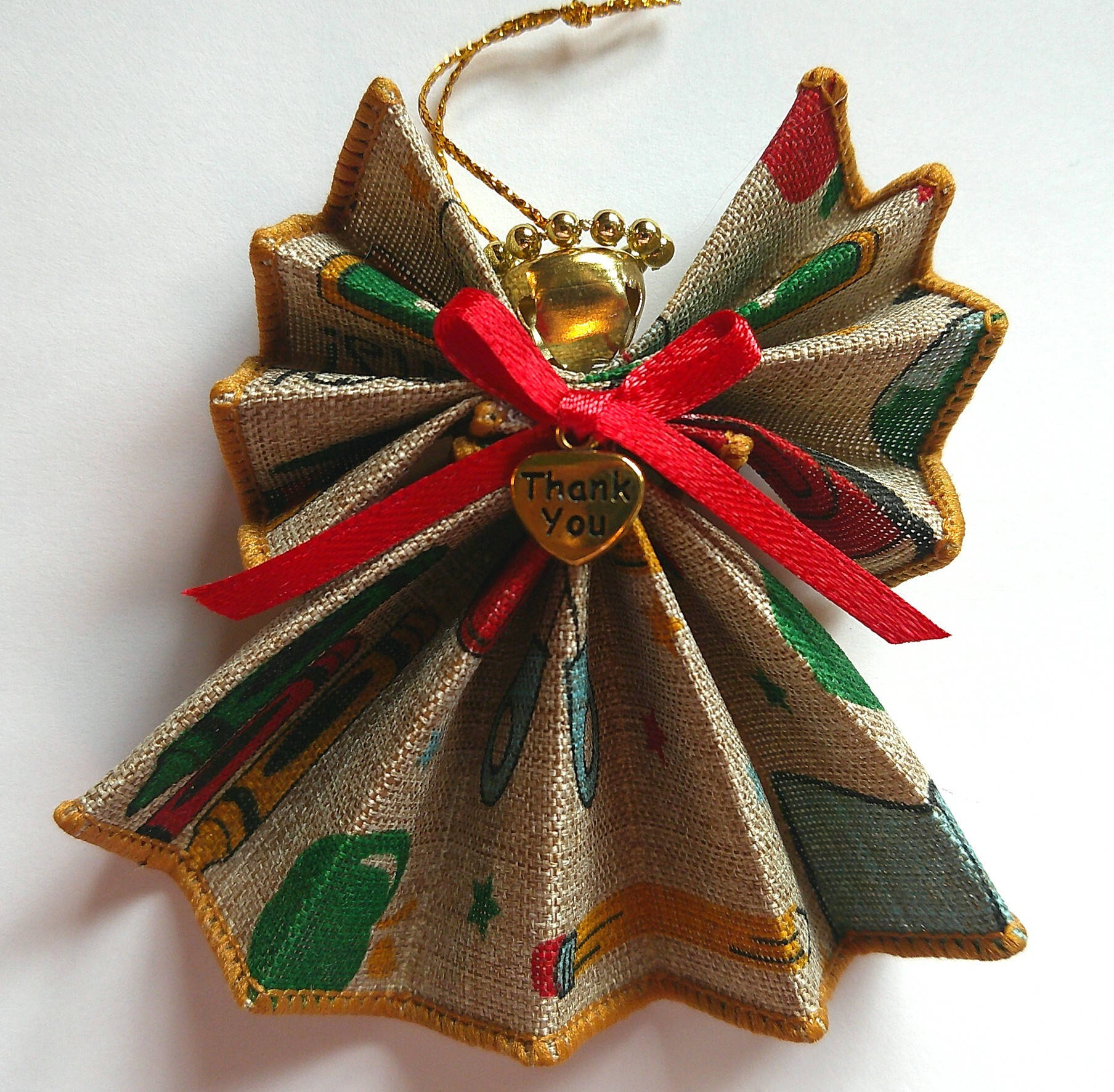Free: Back to School "Thank You" Angel Ornament NEW Handmade