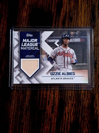 *Braves* Ozzie Albies Game-Used Memorabilia 