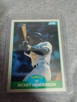 Rickey Henderson 89 Score