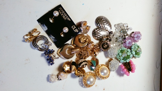 Mixed Lot Clip On  Earrings (A)