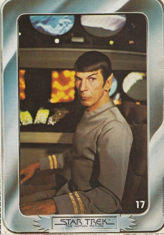 STAR TREK 1979 THE MOTION PICTURE GENERAL MILLS CEREAL BOX CUT OUT CARD #17 vg/ex