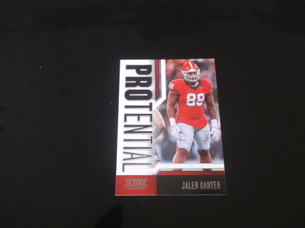 2023 Score Protential      Jalen Carter   insert   card  #   14   Georgia Bulldogs