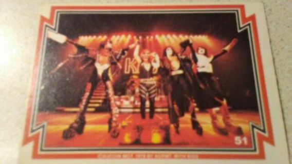 1978 ORIGINAL KISS AUCOIN GENE/PETER/PAUL/ACE TRADING CARD# 51
